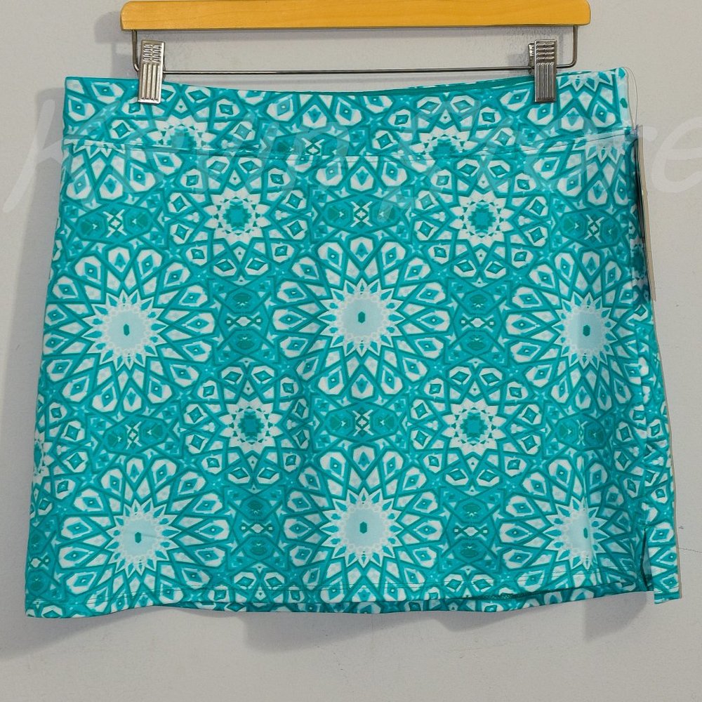 Teal ( Kaleidoscope Teal) Tranquility by Colorado Clothing‎ Ladies' Skorts